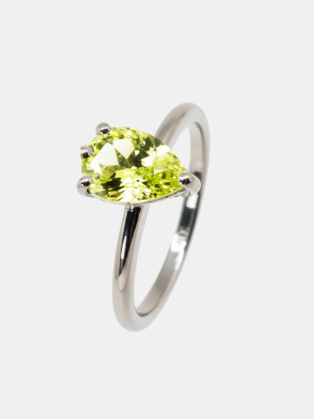 Pierścionek złoty, szafir - Neon Sapphire