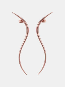 Kolczyki srebrne, złocone - Trig