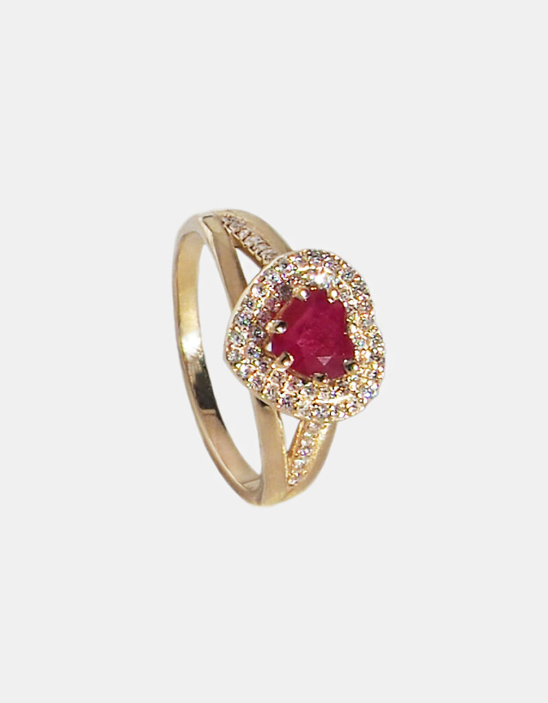 Rubi, diamonds, ring, Sen Jewelry