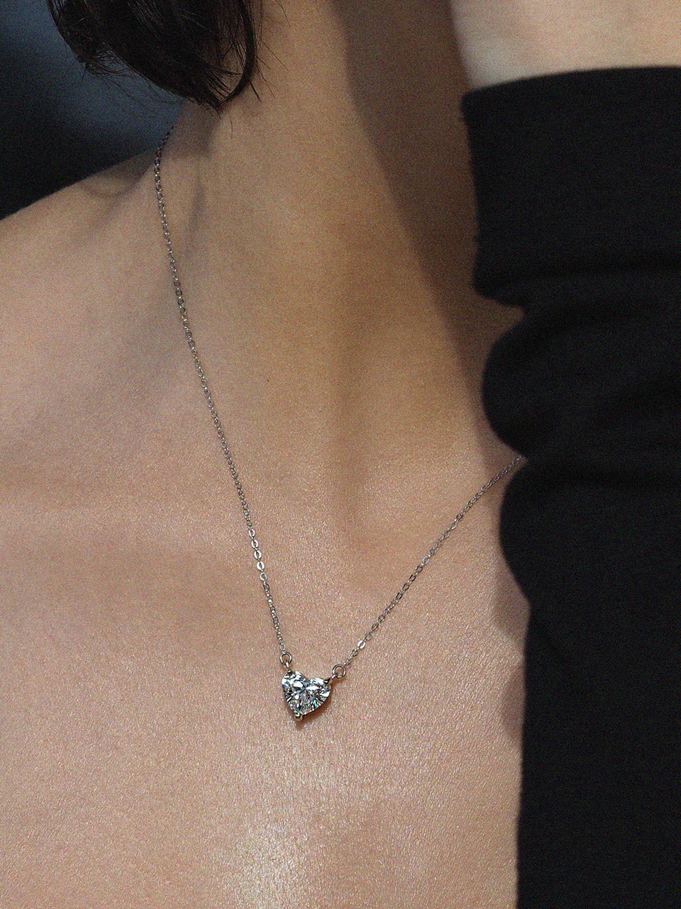 Naszyjnik złoty, diament - Desire Heart