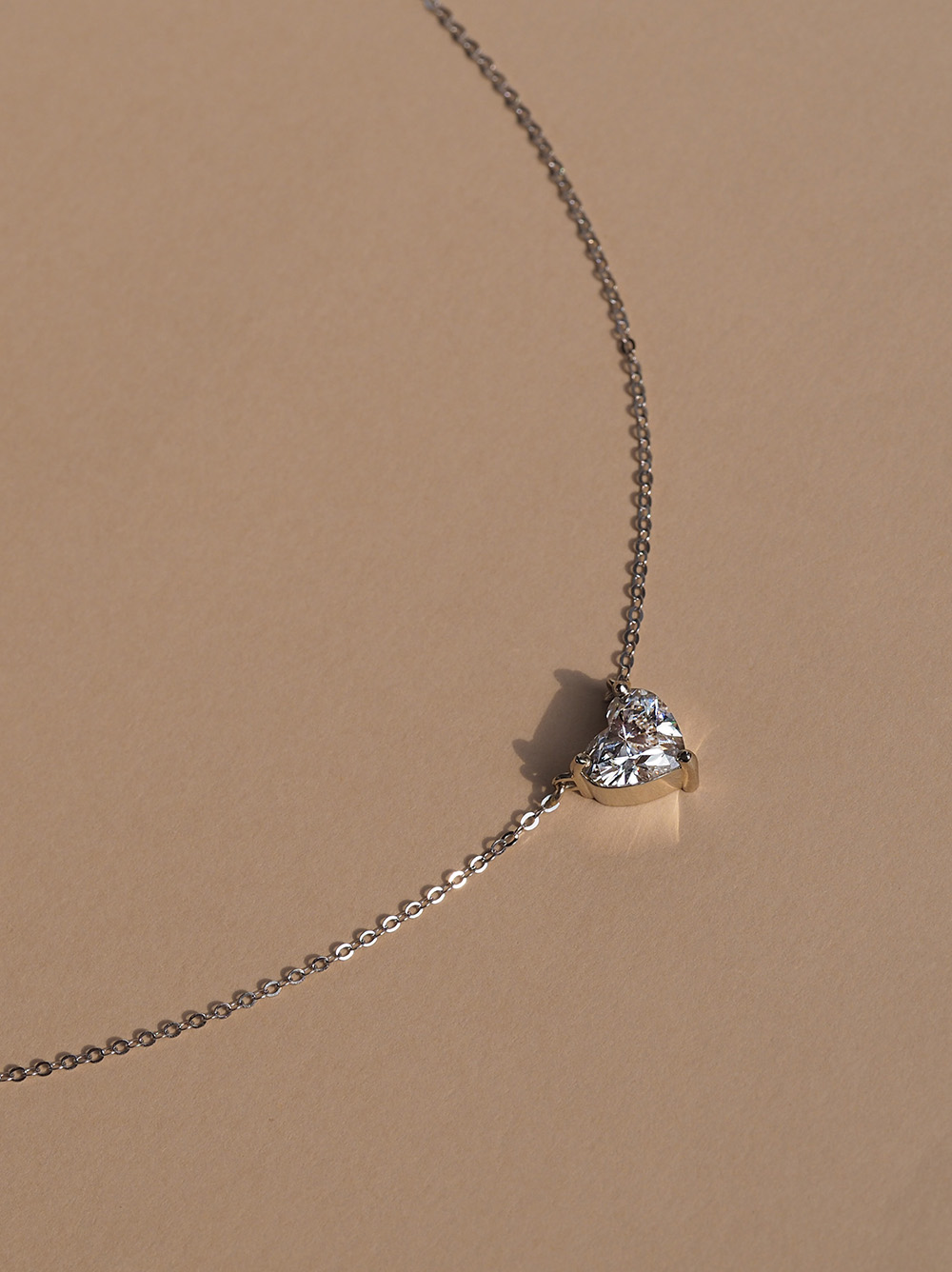 Naszyjnik złoty, diament - Desire Heart