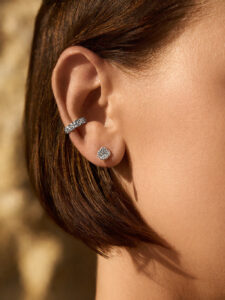 Kolczyki srebrne, topaz - Desire Studs