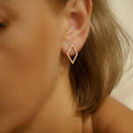 Kolczyki złote - Rhombs